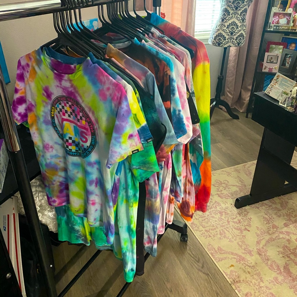 Custom tie dye T-shirts